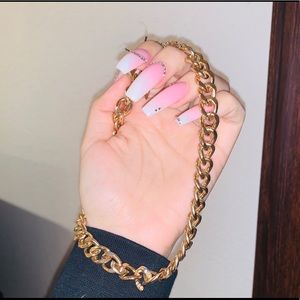 Adorable Cuban link chain.